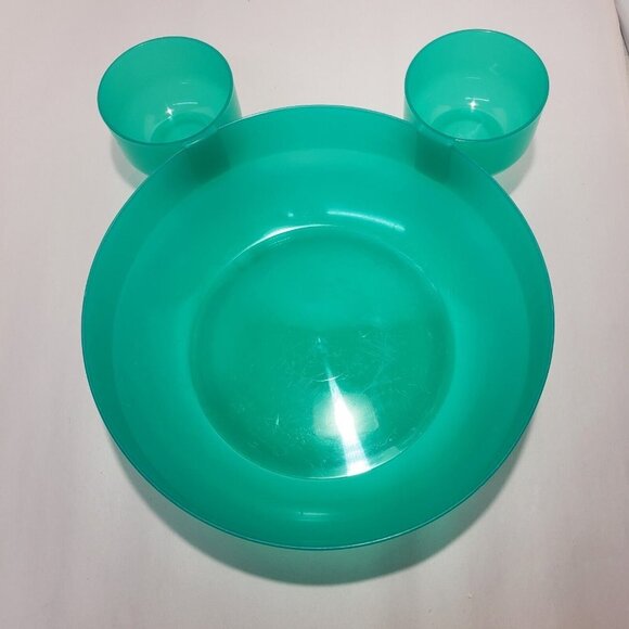 Grilla Gear Plastic Chip and Dip Bowl 3pc Green. - Picture 5 of 5